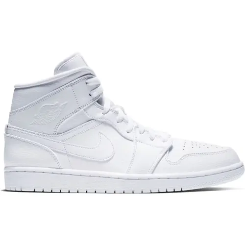 Iconic Air Jordan 1 Mid Sneakers , male, Sizes: 11 UK, 2 UK, 3 1/2 UK, 10 UK, 10 1/2 UK, 8 1/2 UK, 13 1/2 UK, 13 UK, 5 UK, 8 UK, 12 UK, 2 1/2 UK, 6 1/ - Nike - Modalova