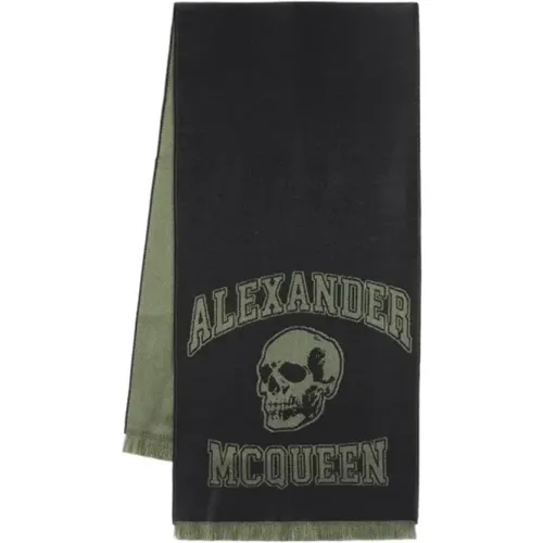 Wool scarves , female, Sizes: ONE SIZE - alexander mcqueen - Modalova