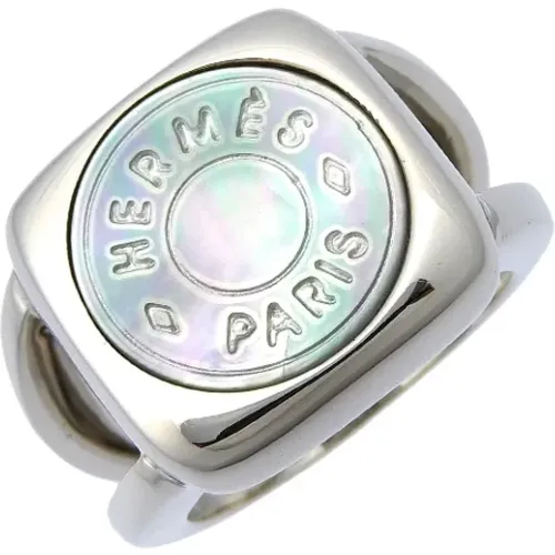 Pre-owned Metal rings , female, Sizes: ONE SIZE - Hermès Vintage - Modalova