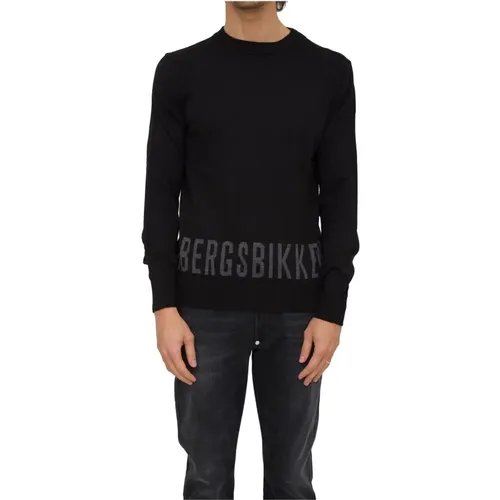 Elegant Crew Neck Sweater , male, Sizes: L, S, M - Bikkembergs - Modalova