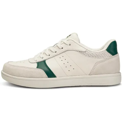 Fischleder Mix Sneakers , Damen, Größe: 37 EU - Woden - Modalova