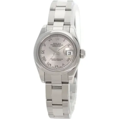 Pre-owned Stainless Steel watches , female, Sizes: ONE SIZE - Rolex Vintage - Modalova