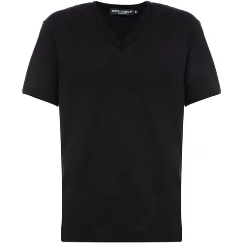 Lässiges Baumwoll T-Shirt , Herren, Größe: 3XL - Dolce & Gabbana - Modalova