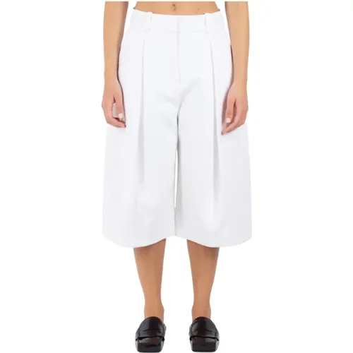 Amalfi Lange Weiße Shorts , Damen, Größe: XS - Jacquemus - Modalova