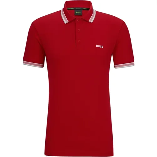 Men`s Polo with Details and Contrast Logo Model 50469055 Paddy Color , male, Sizes: 2XL, XL - Hugo Boss - Modalova