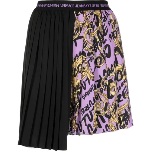 Re-styling skirt crepe , female, Sizes: 2XS - Versace Jeans Couture - Modalova