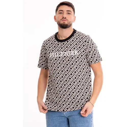 Herren Monotype T-Shirt , Herren, Größe: XL - Tommy Hilfiger - Modalova