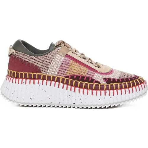 Elevate Your Sneaker Game with Stylish Mesh Sneakers , female, Sizes: 4 UK - Chloé - Modalova