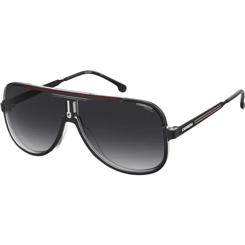 Schwarz Rot/Grau Getönte Sonnenbrille , Herren, Größe: 64 MM - Carrera - Modalova