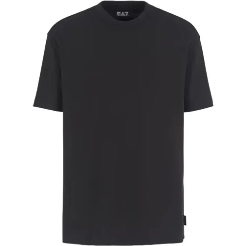 Kurzarm Logo Print T-shirt , Herren, Größe: L - Emporio Armani EA7 - Modalova