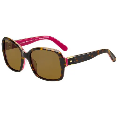 Annora/P/S Sunglasses in Havana Pink/ , female, Sizes: 54 MM - Kate Spade - Modalova