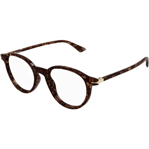 Stilvolle Havana Rahmen Sonnenbrille - Montblanc - Modalova