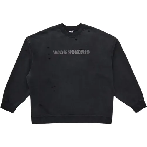 Gewaschen Schwarz Crewneck Jalen X - Won Hundred - Modalova