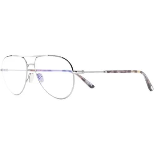 Silberne Optische Brille Stilvoll und vielseitig - Tom Ford - Modalova