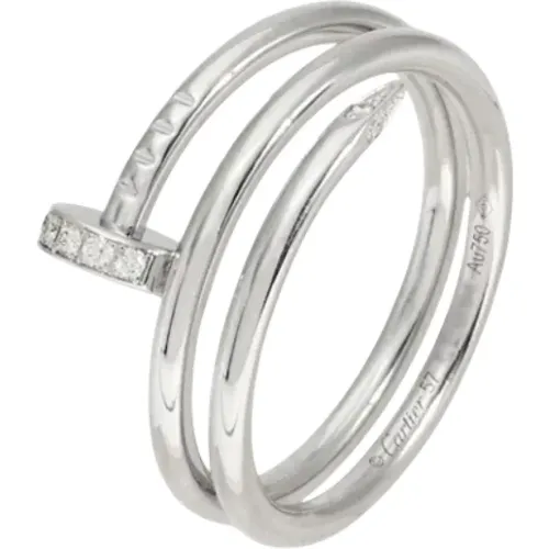 Pre-owned White Gold rings , female, Sizes: ONE SIZE - Cartier Vintage - Modalova