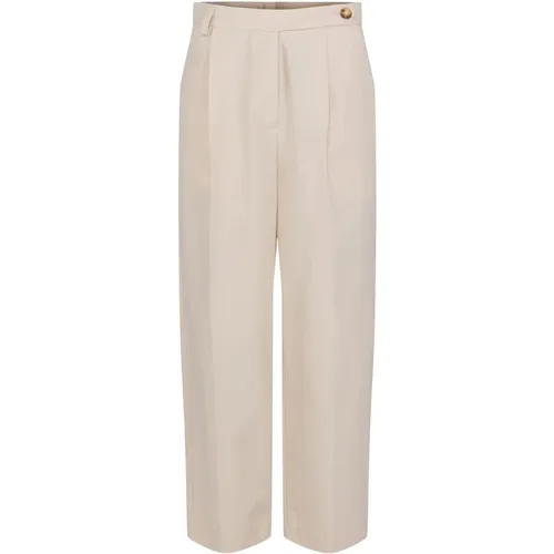 Tencel™ and cotton tapered pants , female, Sizes: S, M, L - One & Other - Modalova