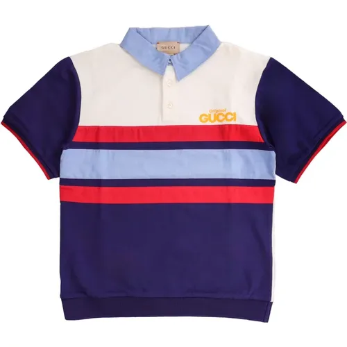 Kinder Polo Shirt Blau Regular Fit - Gucci - Modalova