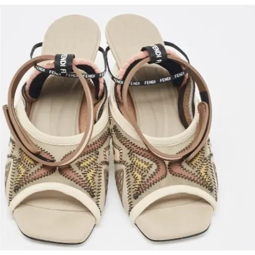 Pre-owned Mesh sandals , female, Sizes: 7 UK - Fendi Vintage - Modalova