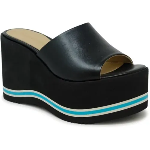 Leather Wedge Sandals Ss24 , female, Sizes: 7 UK, 5 UK, 4 UK - Paloma Barceló - Modalova