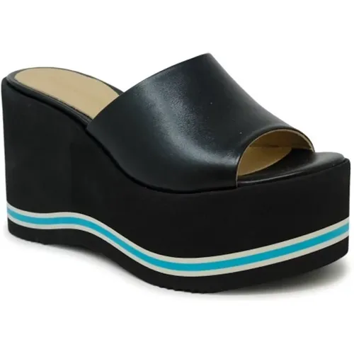 Leather Wedge Sandals Ss24 , female, Sizes: 7 UK, 6 UK, 5 UK, 4 UK - Paloma Barceló - Modalova