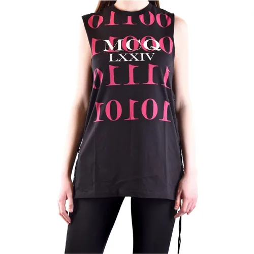 Sleeveless Top with MCQ Logo , female, Sizes: M - alexander mcqueen - Modalova