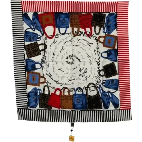 Pre-owned Silk scarves , female, Sizes: ONE SIZE - Fendi Vintage - Modalova