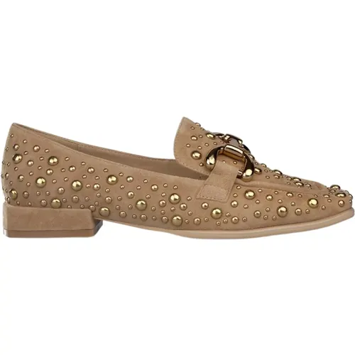 Studded Womens Flat Moccasin , Damen, Größe: 38 EU - Alma en Pena - Modalova