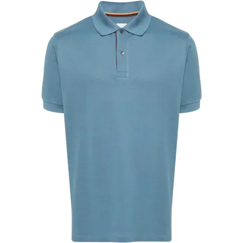 Klar Blaue Klassische Polo T-shirts , Herren, Größe: M - Paul Smith - Modalova
