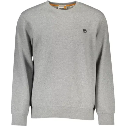 Logo Sweatshirt Casual Style Grau , Herren, Größe: S - Timberland - Modalova