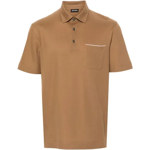 Classic Cotton Polo Shirt , male, Sizes: L, 2XL, 3XL, XL, M - Ermenegildo Zegna - Modalova