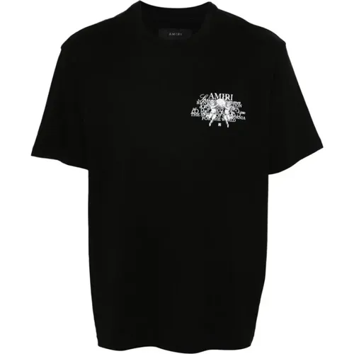 Logo Print Crew Neck T-shirt , Herren, Größe: XL - Amiri - Modalova