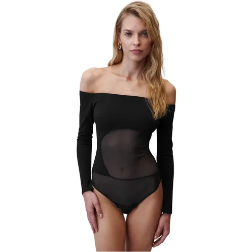 Bombshell Bodysuit with Open Shoulders , Damen, Größe: S - Undress Code - Modalova