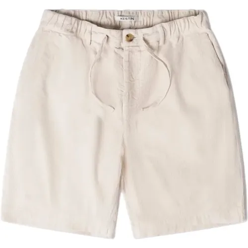 Ecru Corduroy Relaxed Short , male, Sizes: XL - Kestin - Modalova