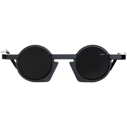 Nachhaltige runde Sonnenbrille Bl0043 Schwarz - Vava Eyewear - Modalova
