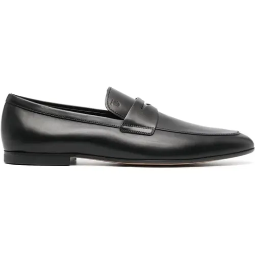 Leather Flat Shoes , male, Sizes: 6 UK, 6 1/2 UK, 7 UK, 8 1/2 UK, 8 UK - TOD'S - Modalova