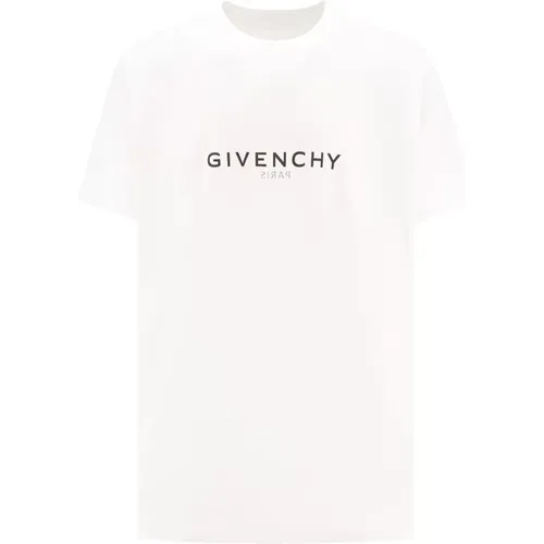 T-Shirt with Reverse Print , male, Sizes: M, S, XS, L - Givenchy - Modalova