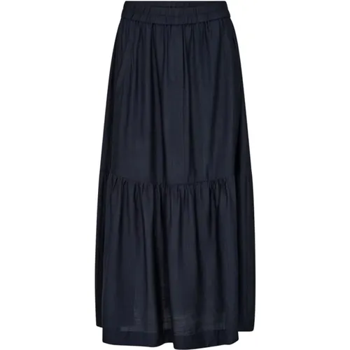 Gypsy Skirt with Flounce Detail , female, Sizes: L, XL, XS, S, M - Co'Couture - Modalova