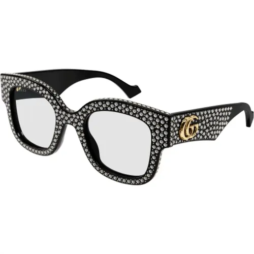 Oversized Cateye Sonnenbrille in Schwarz - Gucci - Modalova