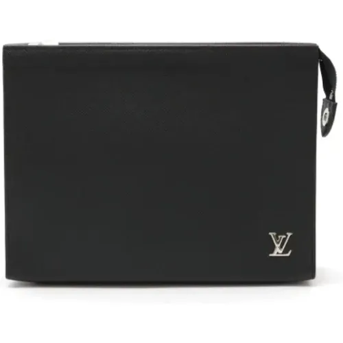 Pre-owned Leather clutches , male, Sizes: ONE SIZE - Louis Vuitton Vintage - Modalova