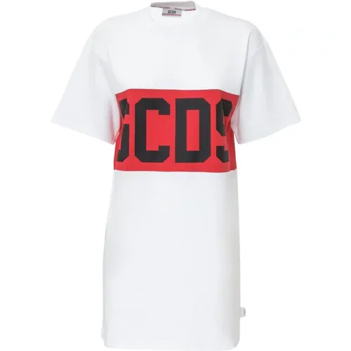 Logo T-shirt Dress , female, Sizes: L - Gcds - Modalova