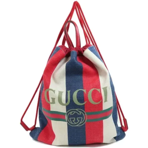 Pre-owned Canvas Backpack , female, Sizes: ONE SIZE - Gucci Vintage - Modalova