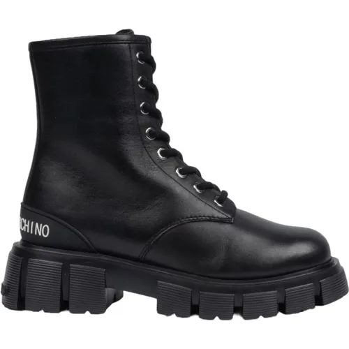 Leather Ankle Boots , female, Sizes: 8 UK, 5 UK, 3 UK, 4 UK - Love Moschino - Modalova