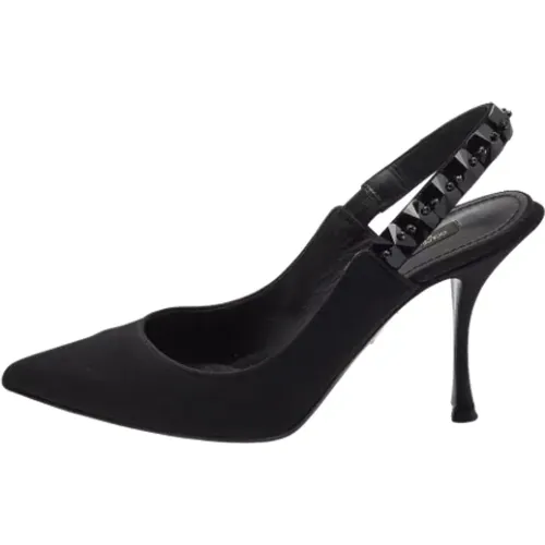 Pre-owned Fabric heels , female, Sizes: 4 1/2 UK - Dolce & Gabbana Pre-owned - Modalova