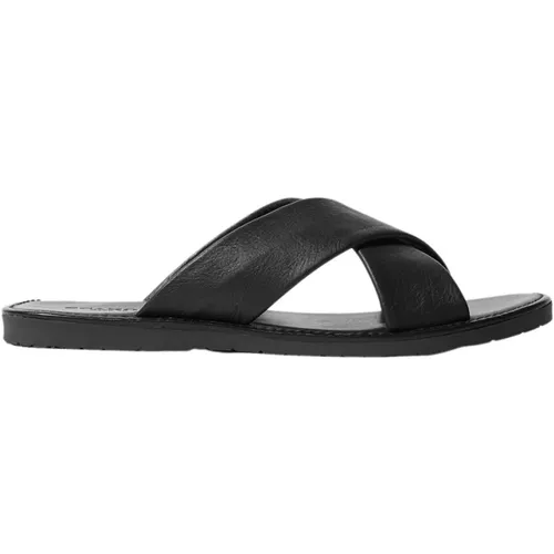 Adriano Sliders - Handgefertigte italienische Ledersandalen , Herren, Größe: 40 EU - Scarosso - Modalova