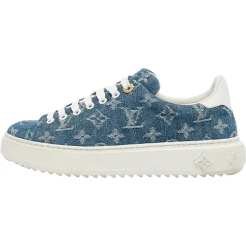 Pre-owned Denim sneakers - Louis Vuitton Vintage - Modalova