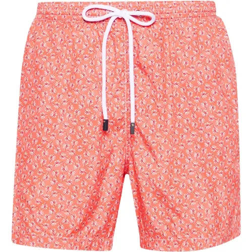 Polyester Swim Shorts with Side Pockets , male, Sizes: L, XL, 2XL - Barba - Modalova