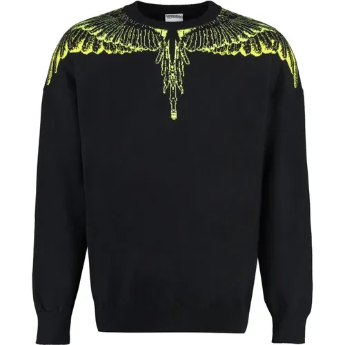 Icon Wings Rundhalsausschnitt Pullover , Herren, Größe: L - Marcelo Burlon - Modalova