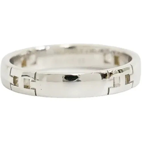 Pre-owned White Gold rings , female, Sizes: ONE SIZE - Hermès Vintage - Modalova
