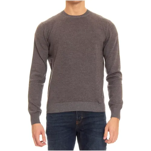 Dove Grey Melange Sweater , male, Sizes: XL, M, L - Gran Sasso - Modalova