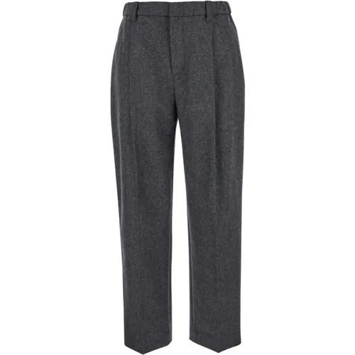 Graue Woll-Kaschmir-Hose Elastischer Bund - BRUNELLO CUCINELLI - Modalova